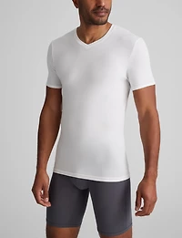 Cool Cotton High V-Neck Stay-Tucked Undershirt