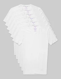 Cool Cotton High V-Neck Stay-Tucked Undershirt (-Pack