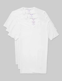 Cool Cotton High V-Neck Stay-Tucked Undershirt (-Pack