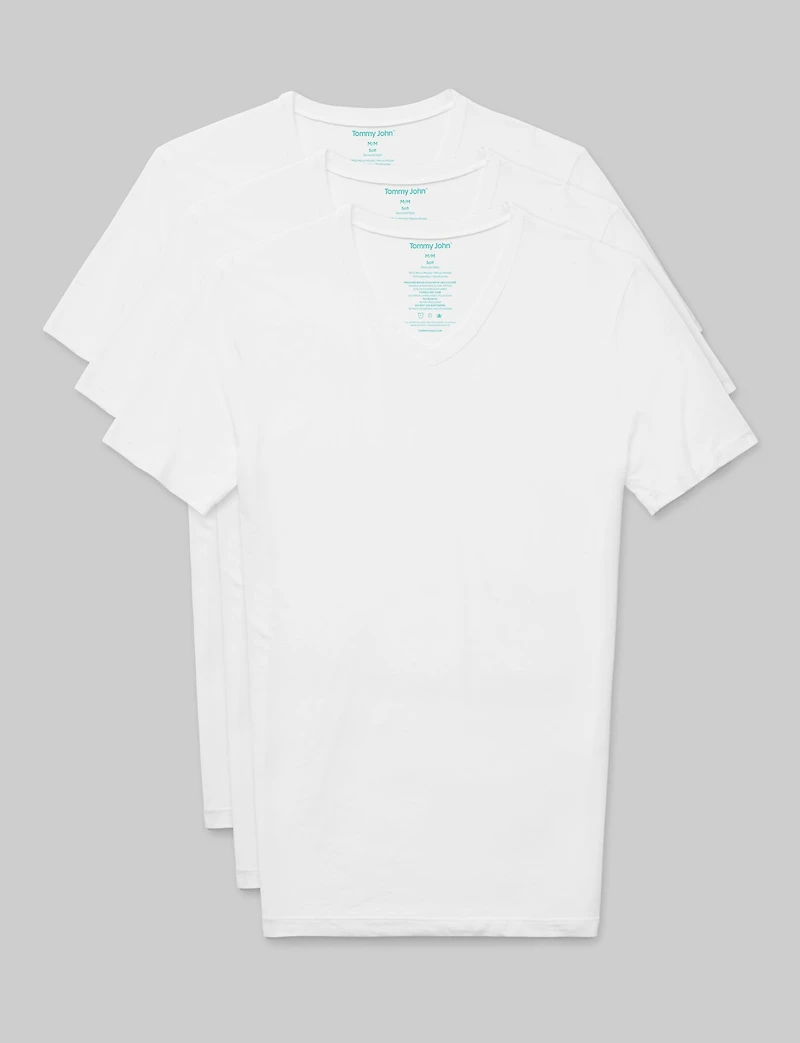 Second Skin High V-Neck Stay-Tucked Undershirt (-Pack