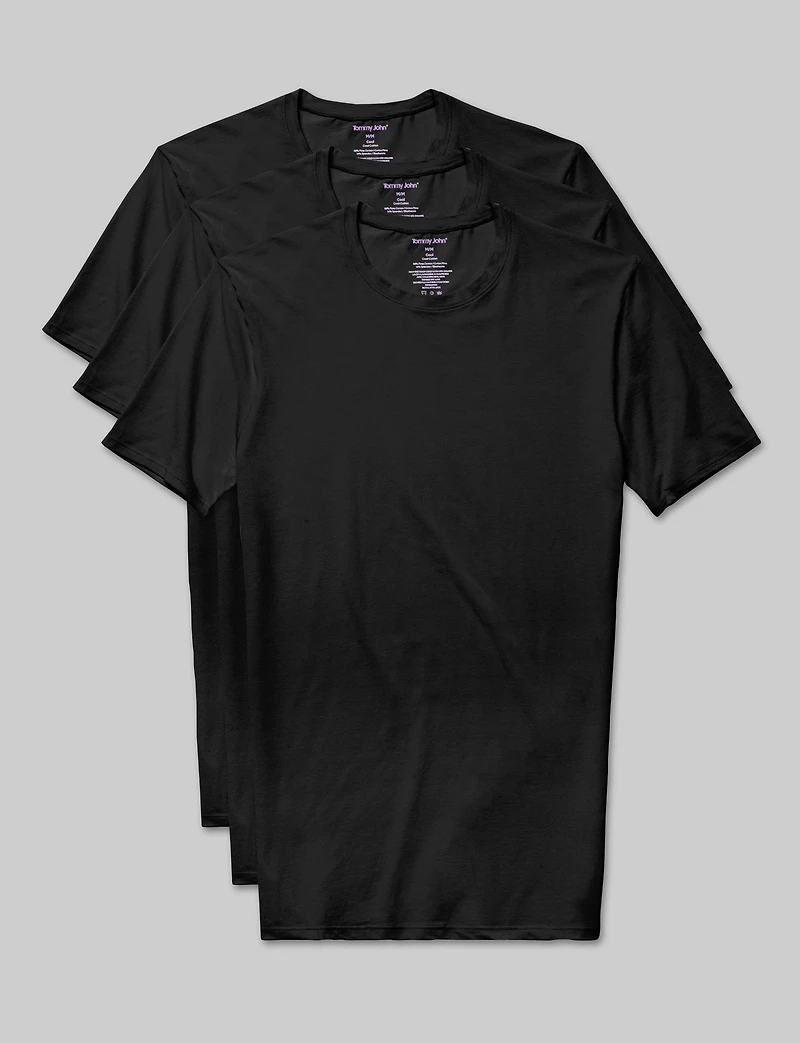 Cool Cotton Crew Neck Stay-Tucked Undershirt (-Pack