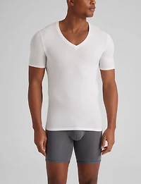 Cool Cotton Deep V-Neck Stay-Tucked Undershirt