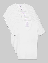 Cool Cotton Deep V-Neck Stay-Tucked Undershirt (-Pack