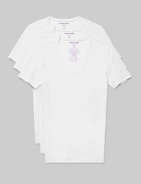 Cool Cotton Deep V-Neck Stay-Tucked Undershirt (-Pack