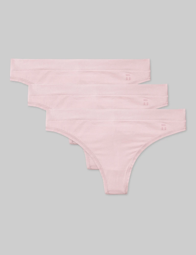 Women's Second Skin Thong (3-Pack