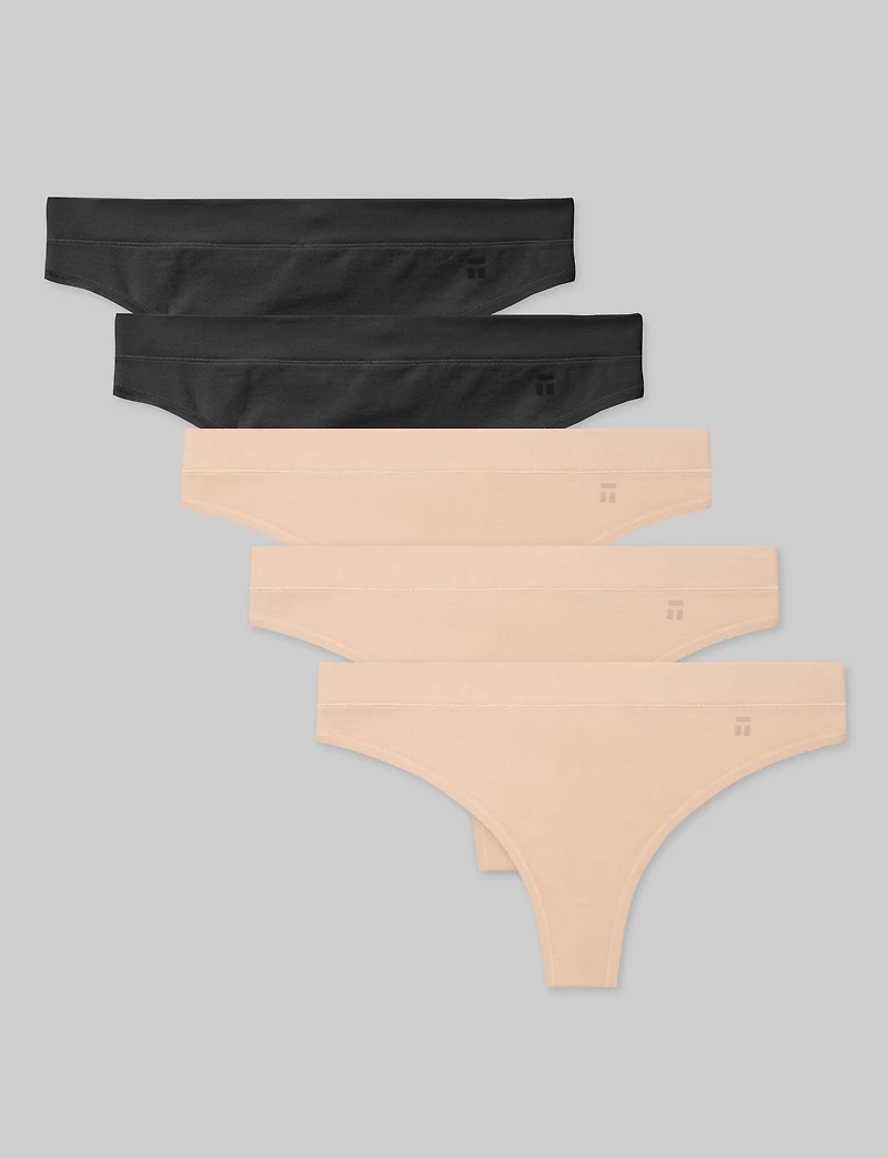 Women's Cool Cotton Thong (5-Pack)
