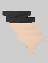Women's Cool Cotton Thong (5-Pack)