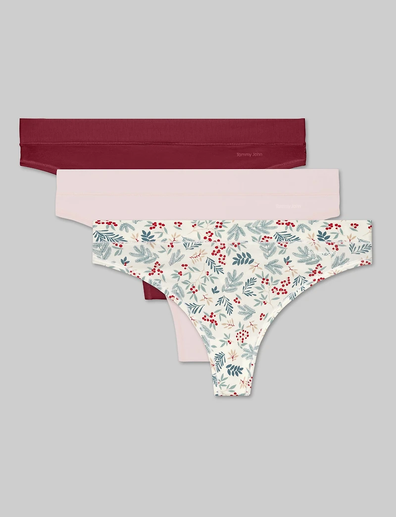 Women's Cool Cotton Thong (3-Pack)