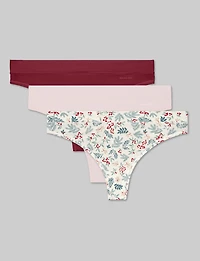 Women's Cool Cotton Thong (3-Pack)