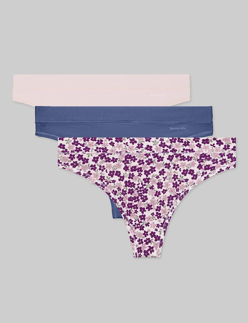 Women's Cool Cotton Thong (3-Pack)