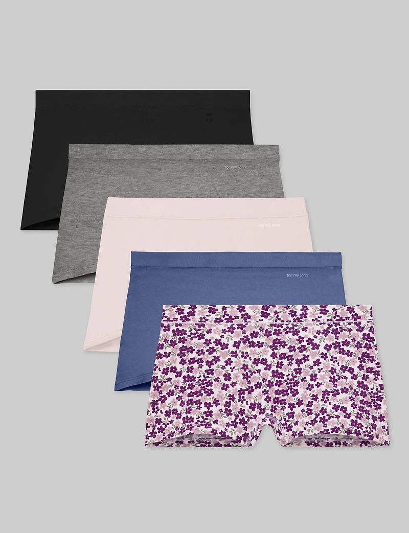 Women's Cool Cotton Boyshort (5-Pack)