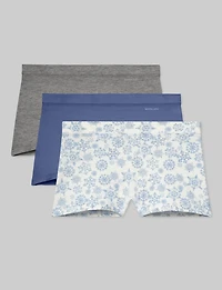 Women's Cool Cotton Boyshort (3-Pack)