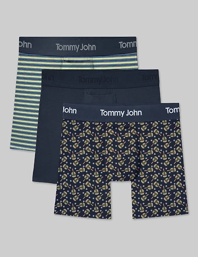 Second Skin Mid-Length Boxer Brief 6" (3-Pack)