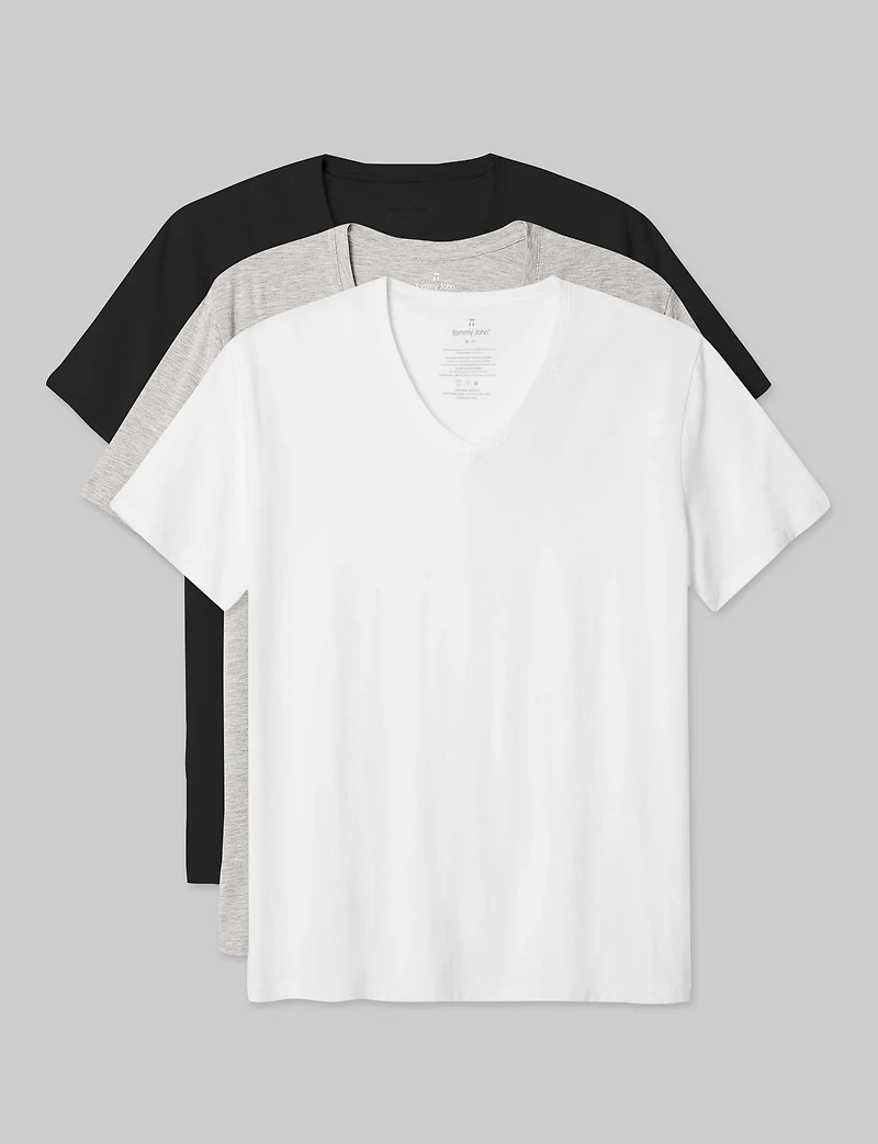Second Skin V-Neck Tee (3-Pack)