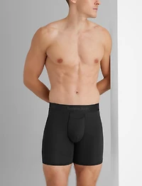 Second Skin Luxe Rib Mid-Length Boxer Brief 6"