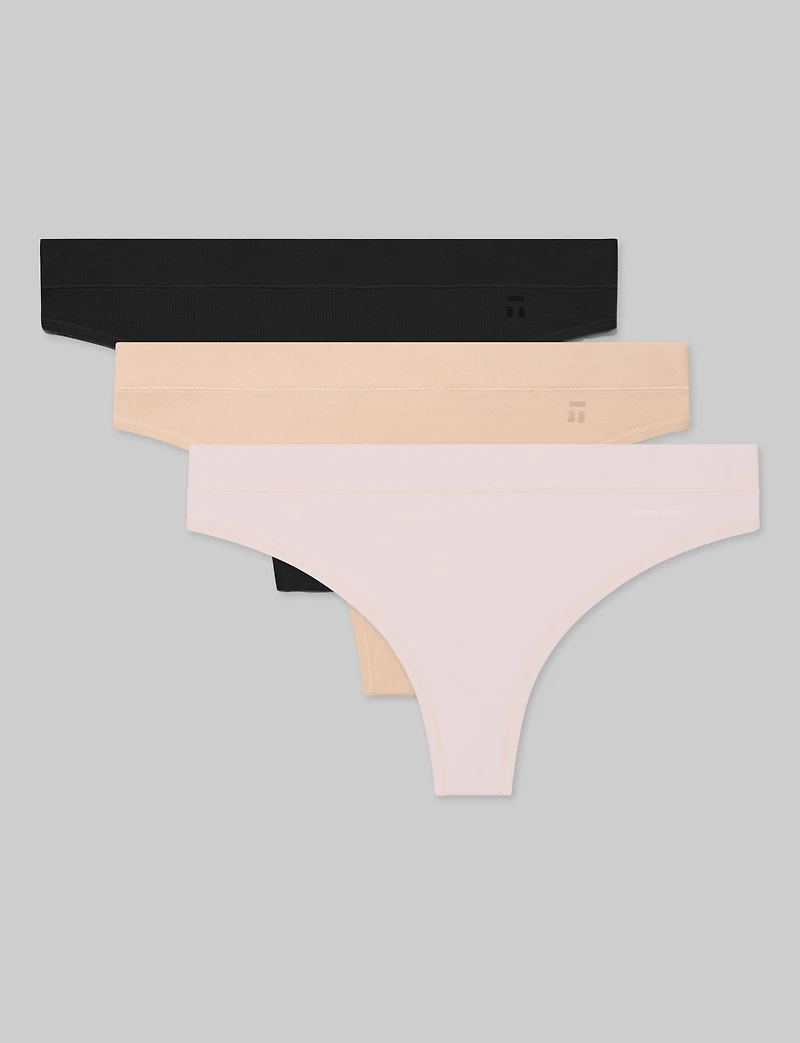 Women's Cool Cotton Thong (3-Pack)
