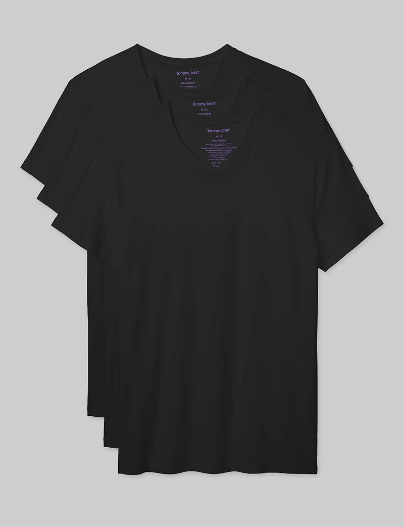 Cool Cotton High V-Neck Modern Fit Undershirt (-Pack