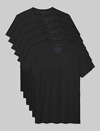 Second Skin High V-Neck Modern Fit Undershirt (6-Pack)