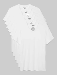 Second Skin High V-Neck Modern Fit Undershirt (6-Pack)