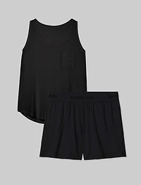 Women's Second Skin Sleep Pocket Tank & Short Set