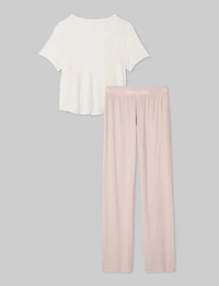 Women's Second Skin Sleep Pocket Tee & Pant Set