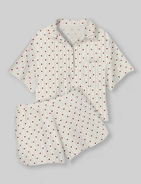 Women's Downtime Pullover Pajama Top & Short Set