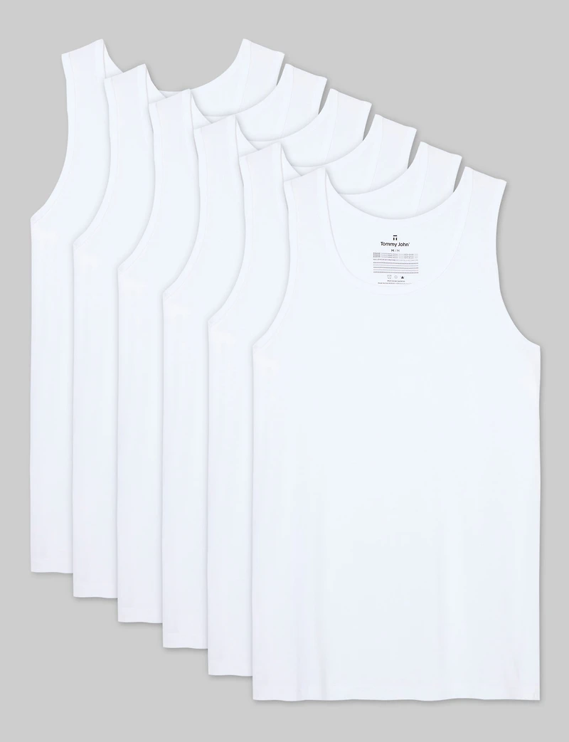 Second Skin Tank Modern Fit Undershirt (6-Pack)