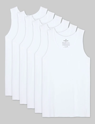 Second Skin Tank Modern Fit Undershirt (6-Pack)