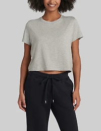 Women's Second Skin Not-Too-Cropped Crew Neck Tee
