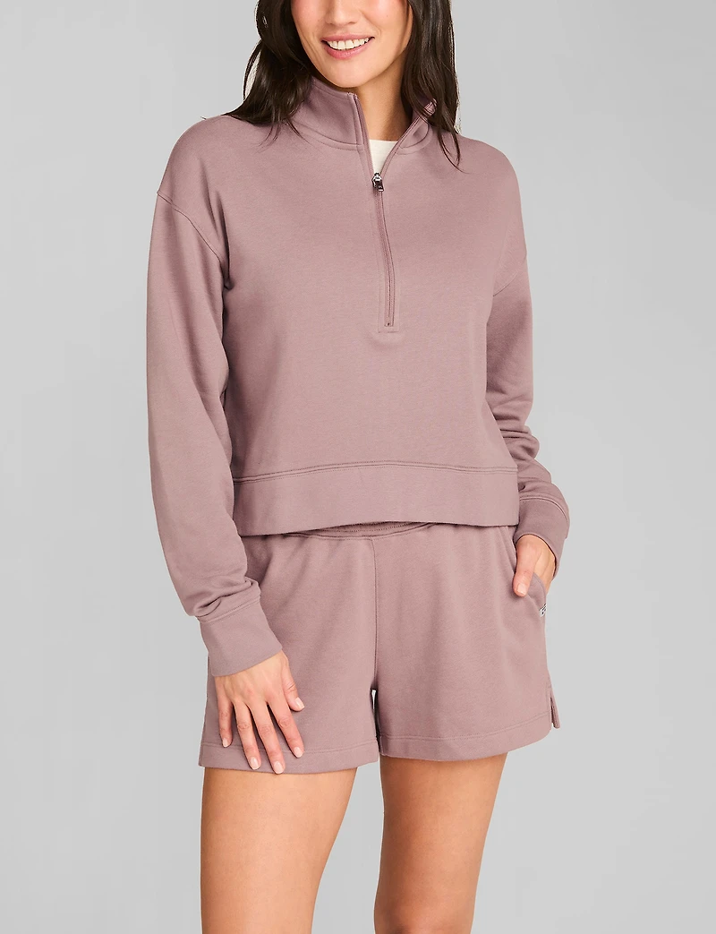Women's French Terry Half-Zip Sweatshirt