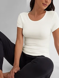 Women's Micro Rib Cap Sleeve Tee