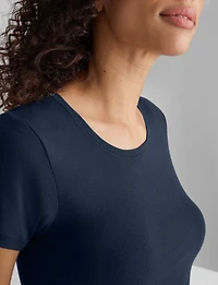 Women's Micro Rib Cap Sleeve Tee