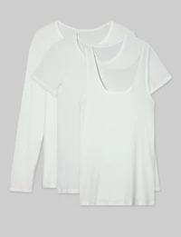 Women's Micro Rib Tops (3-Pack)