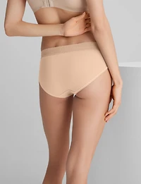 Women's Second Skin Brief, Lace Waist (3-Pack)