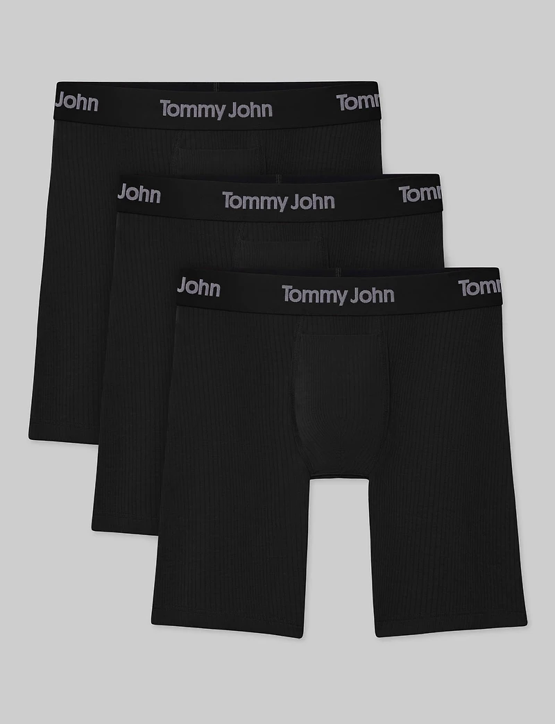 Second Skin Luxe Rib Boxer Brief 8" (-Pack