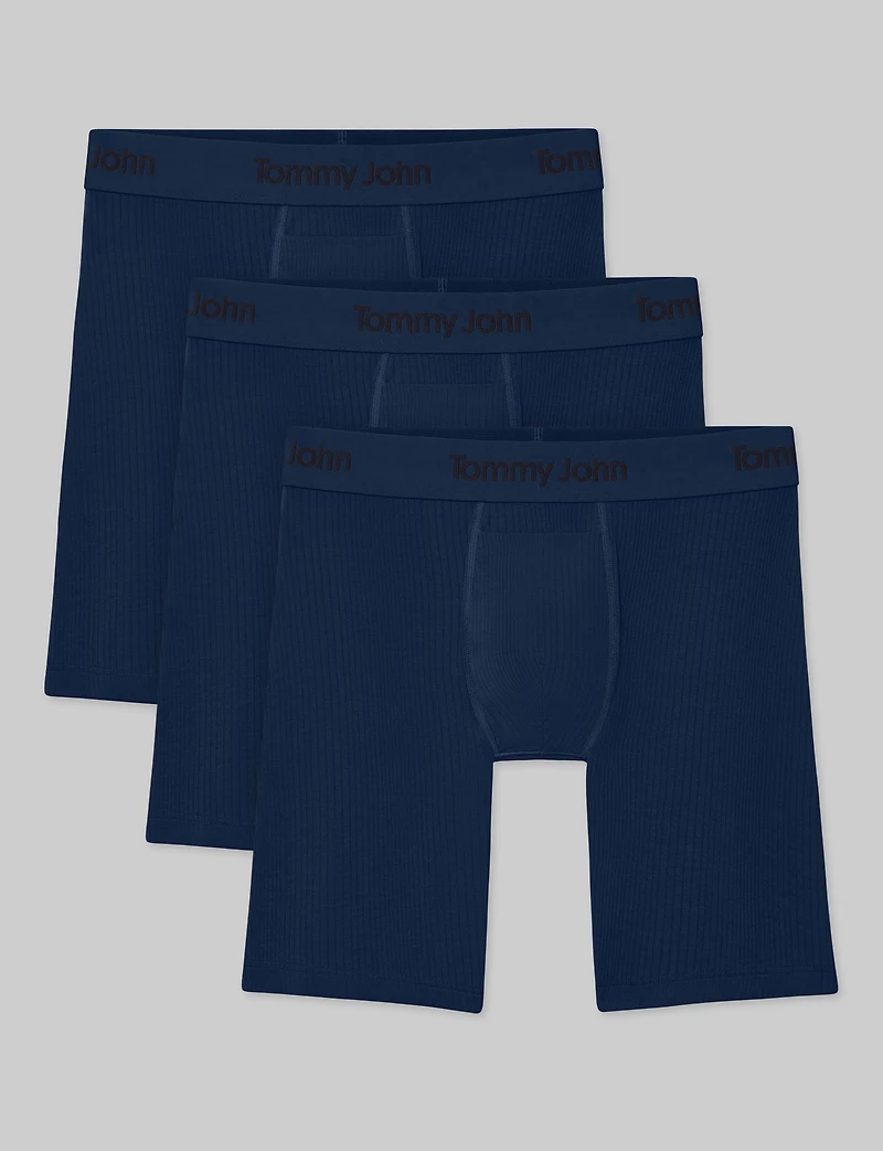 Second Skin Luxe Rib Boxer Brief 8" (-Pack