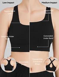 Low Impact Racerback Sports Bra