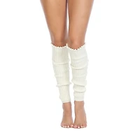Foot Traffic - Cable Knit Leg Warmers - LW100 -  Ivory