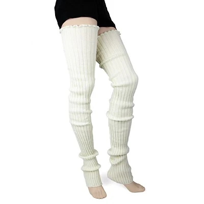 Foot Traffic - Super Long Leg Warmers - LW120 - Ivory