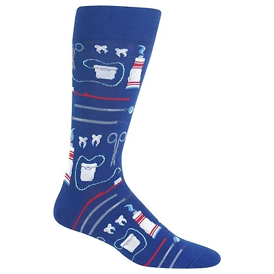 Hot Sox - Dentist - Dark Blue - Crew - Men's