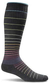 Sockwell - Moderate Lifestyle Compression Circulator  SW1W Black Stripe Women's