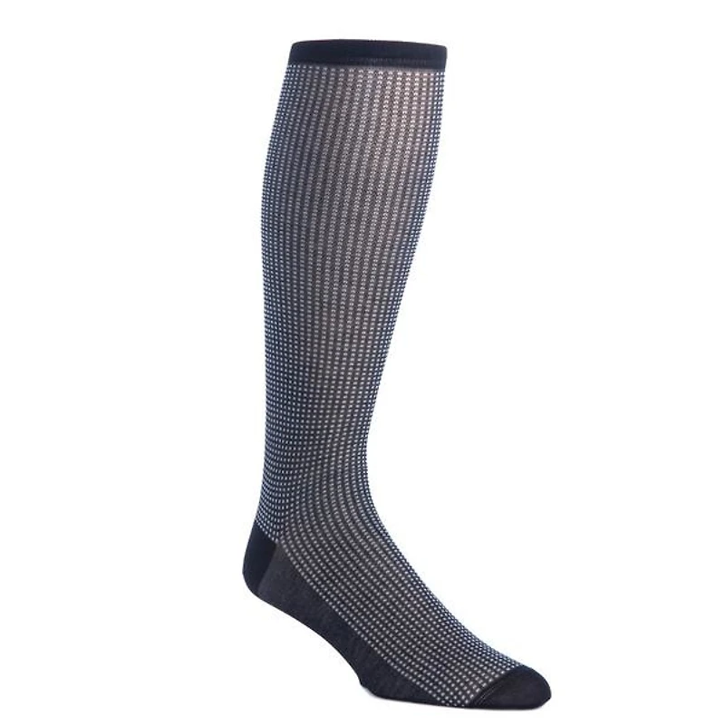 Dapper Classics - Black and Ash Grenadine - Cotton - Over The Calf