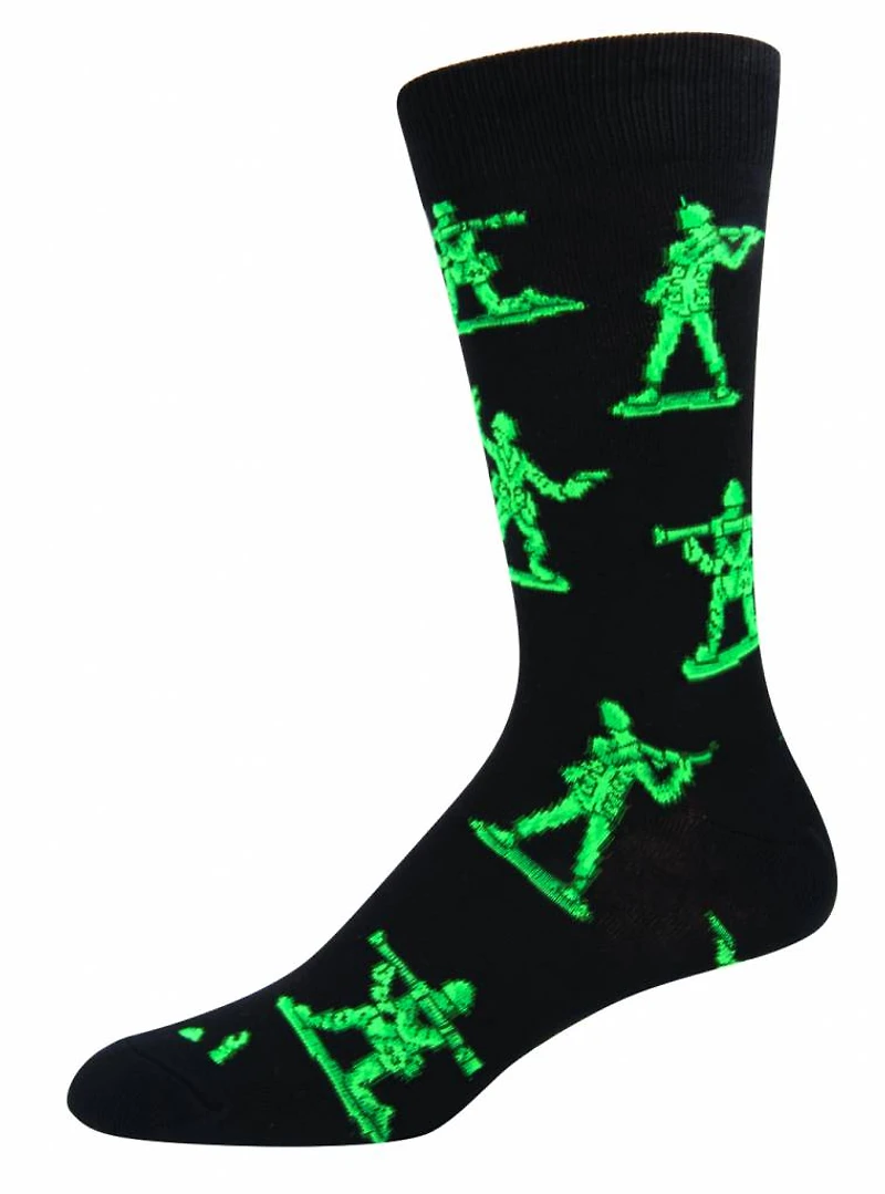Socksmith - Army Men - Black - Crew - Men's