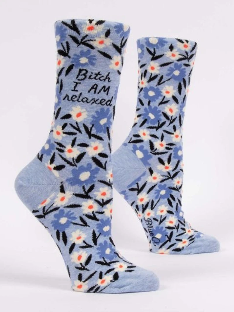 Blue Q - Bitch I AM Relaxed - Crew - Women's