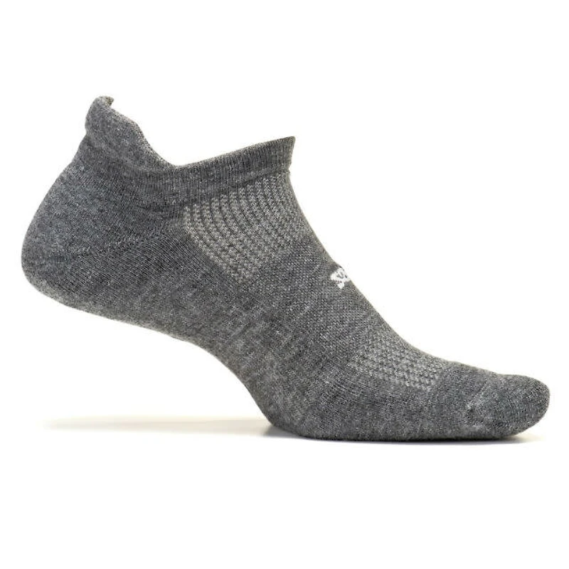 Feetures - High Performance Cushion No Show Tab Heather Gray Unisex