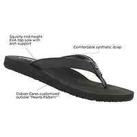 Cobian - Skinny Bounce Sandal Black Women's