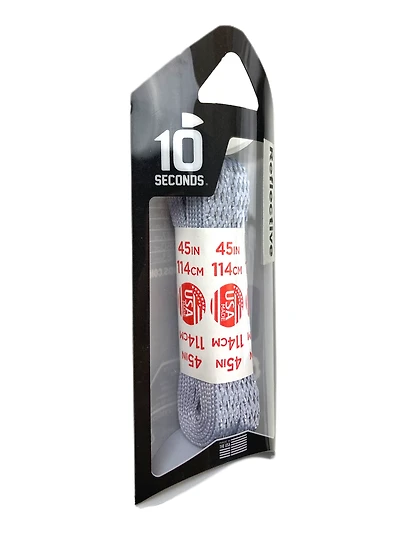 10 Seconds - Flat Reflective Laces Silver