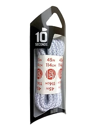 10 Seconds - Honeycomb Laces Silver/White