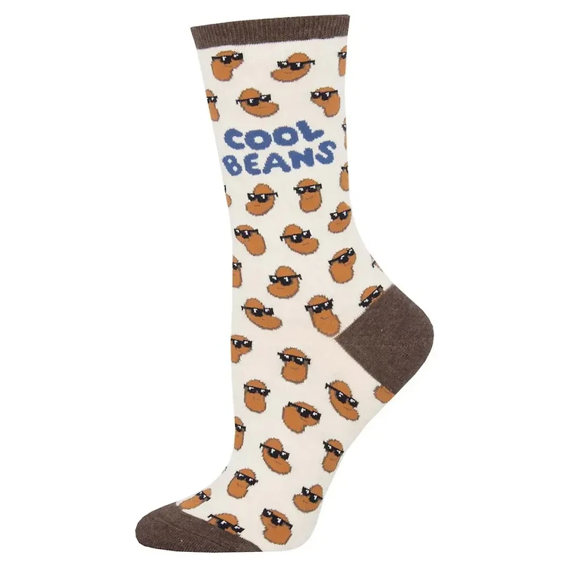 Socksmith - Cool Beans - Ivory Heather - Crew - Women's