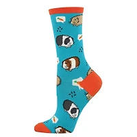 Socksmith - Guinea Pigs - Turquoise - Crew - Women's